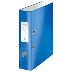 Ordner Leitz 10050036, Karton, 80 g, m2, A4, Breite 8 cm, blaues Griffloch, Rückenetikett
