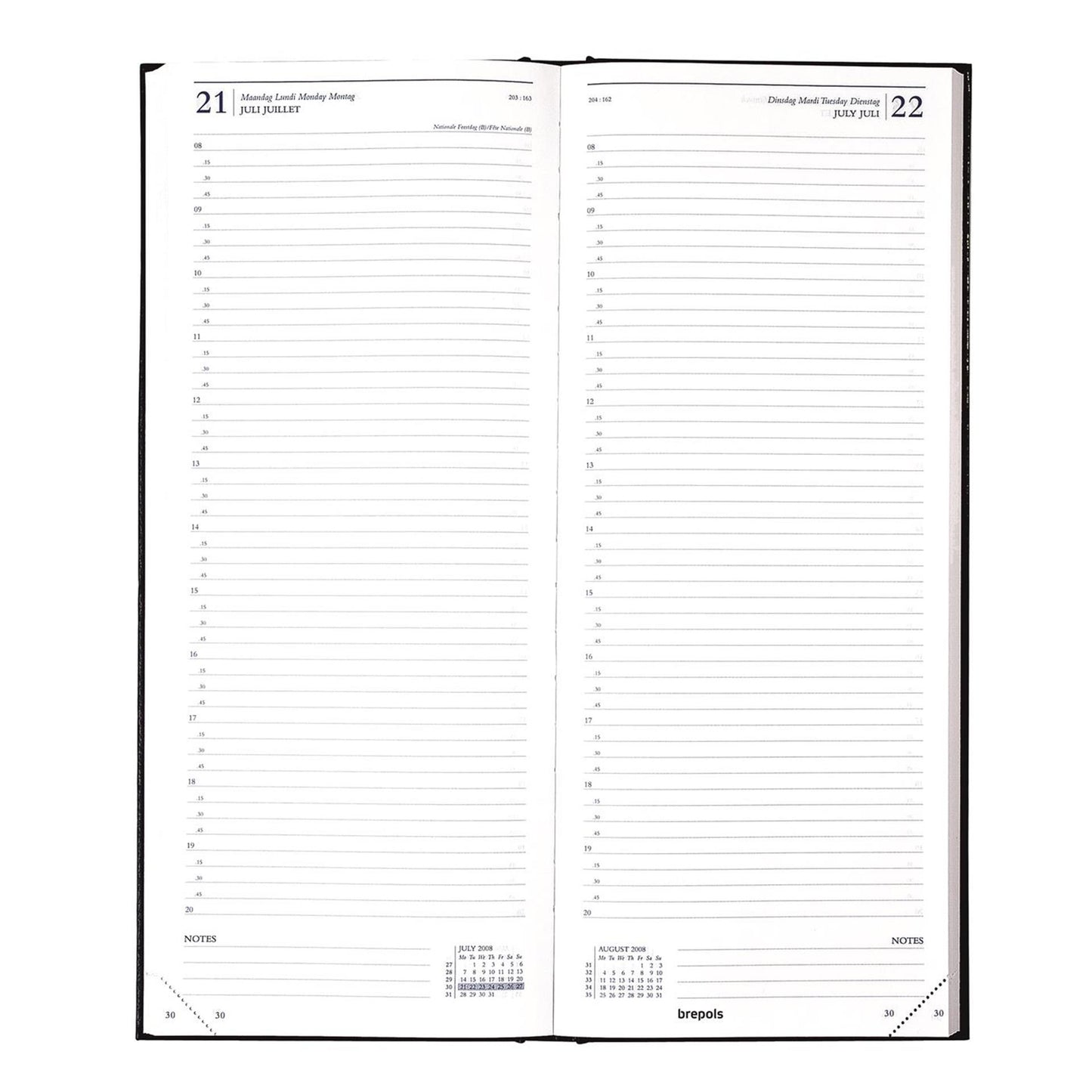 Brepols Agenda Saturn 1 Tag 2026 Lima Bordeaux