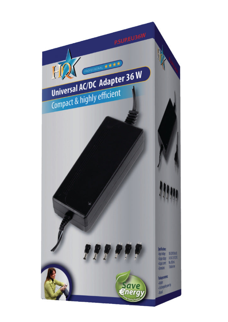 HQ HQ P. sup. EU36W Universal Adapter 36 W