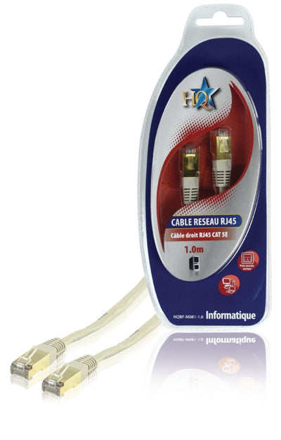 HQ HQ HQBF-M081-1.0 CAT5E UTP-Netzwerkkabel RJ45 (8 8) Männlicher RJ45 (8 8) Männlich 1,00 m Grau