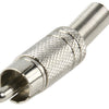 Valueline Valuelin CC-010 RCA-Stecker + Prt. Metall, die rot vergoldet