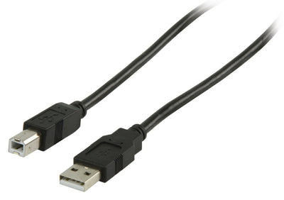 Valuelin Valueline VLCP60100B10 USB 2.0 USB Ein männliches USB -B -B -Kabel 1,00 m Schwarz