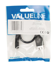 Valuelin Valueline VLCP60570B02 USB 2.0 USB MICRO B MALER USB A FEMALE ADAPTER Kabel 0,20 m Schwarz - afbeelding 3