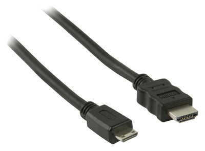 Valuelin Valueline VLVP34500B10 Hochgeschwindigkeit HDMI -Kabel mit Ethernet HDMI HDMI -Mini -Anschluss 1,00 m Schwarz