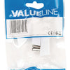 Valuelin Valueline VLSP40900W Weste Coax Connectors Coax Male White