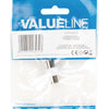 Valuelin Valueline VLSP40941W Coax Copping Coax Female Coax Female Weiß