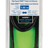 Valueline Valueline VLVB34000B10 Hochgeschwindigkeits -HDMI -Kabel mit Ethernet -HDMI -Stecker HDMI -Anschluss 1,00 m Schwarz