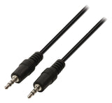 Valuelin Valueline VLAP22000B05 JACK STEREO -Audiokabel 3,5 mm Männlich 3,5 mm männlich 0,50 m Schwarz - afbeelding 1