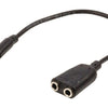 Valuelin Valueline VLAP22100B02 JACK STEREO -Audioverteilung Kabel 3,5 mm Männlich 2x 3,5 mm Frau 0,20 m Schwarz