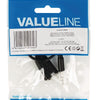 Valuelin Valueline VLAP22100B02 JACK STEREO -Audioverteilung Kabel 3,5 mm Männlich 2x 3,5 mm Frau 0,20 m Schwarz