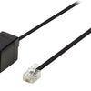 Valuelin Valueline VLTP90205B100 Telecom Extension Cable RJ11 Männlich RJ11 Frau 10,0 m Schwarz