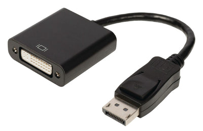 Valuelin Valueline VLCB37250B02 DisplayPort Adapter Cable Displayport männlich DVI-D 24 + 1-pin weiblich 0,20 m Schwarz