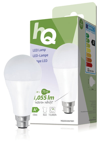 HQ HQ LB22A67001 A67 B22 12W (75W) LED -Lampe