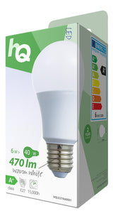HQ HQ HQLE27A60001 LED -LAMP A60 E27 6,5 W 470 LM 2 700 K - afbeelding 3