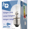 HQ HQHE27 Ball001 Halogenlampe Bogel E27 18 W 205 LM 2 800 K