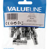 Valuelin Valuelin VLSP41965M Antennenadapter BNC Männlich F-Connector weiblich Silber