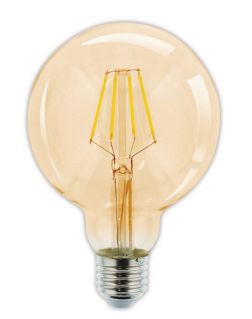 HQ HQ HQLFE27G95002 LED RETRO Filament Lampe E27 Dimmbare G95 4 W 320 LM 2500 K