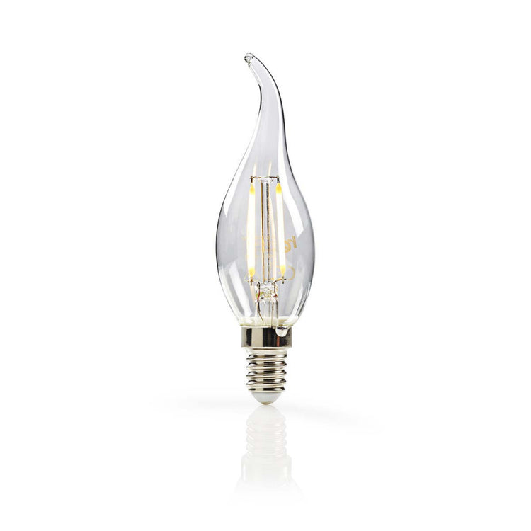 Nedis Ledbfe14Canft1 Retro LED -Glühlampe E14 Kerze mit gebogenem Punkt 2,5 W 250 LM