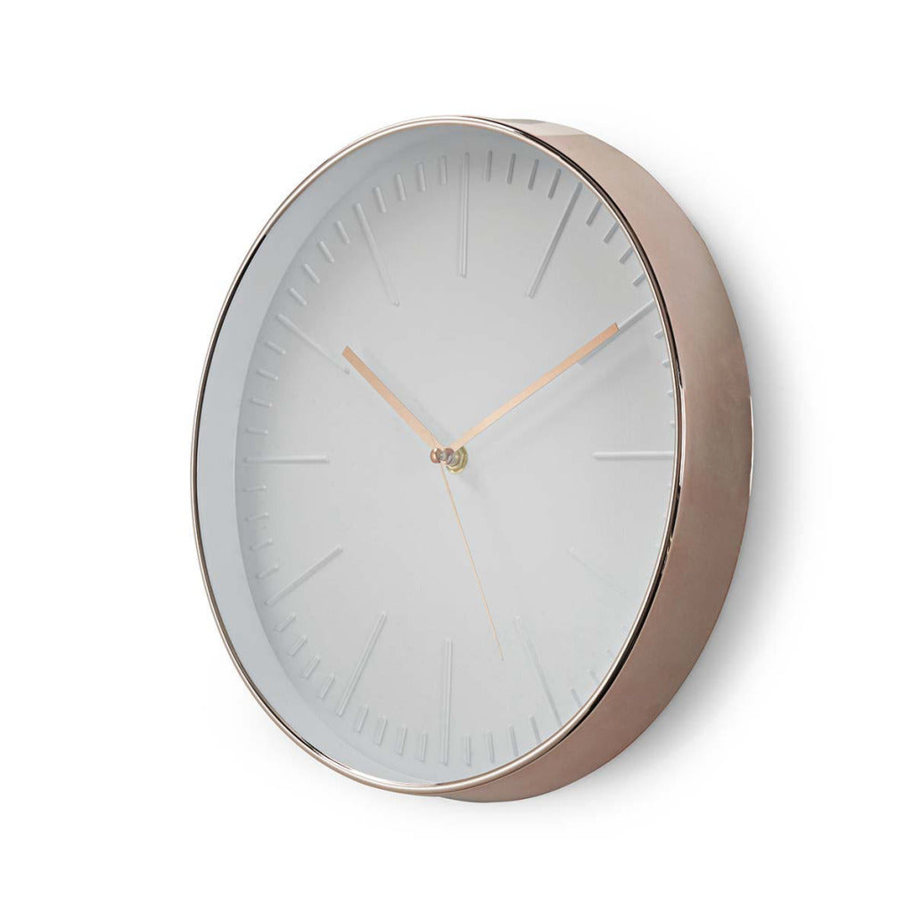 Nedis CLWA013PC30RE RUND WALL Durchmesser 30 cm Weiß Pink Gold