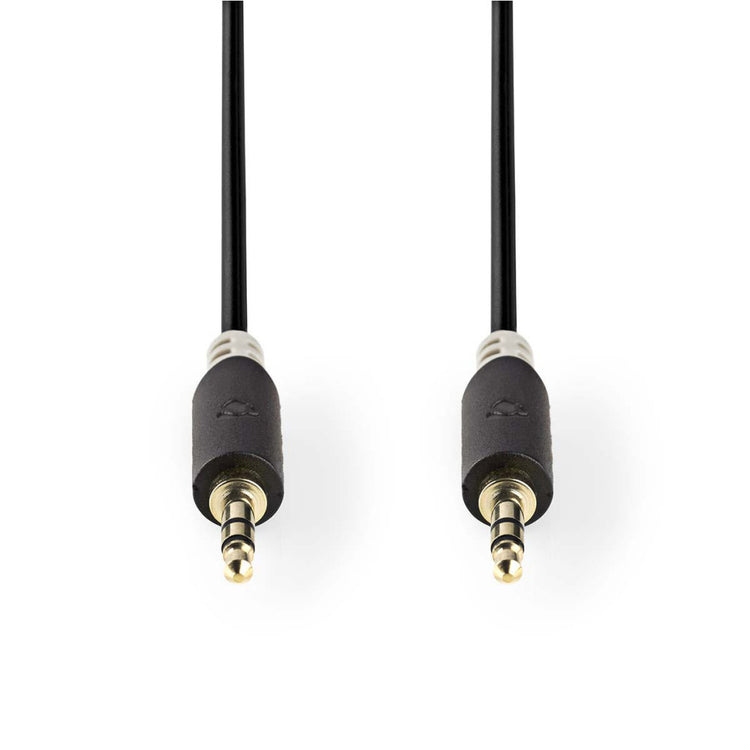 Nedis CABP22000AT20 Stereo -Audiokabel 3,5 mm männlich 3,5 mm männlich 2,0 m Anthrazit