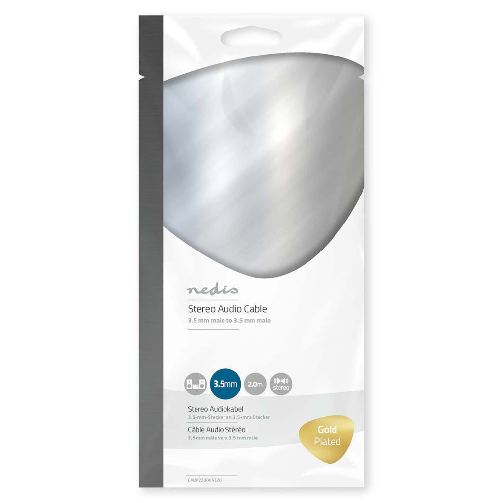 Nedis CABP22000AT20 Stereo -Audiokabel 3,5 mm männlich 3,5 mm männlich 2,0 m Anthrazit