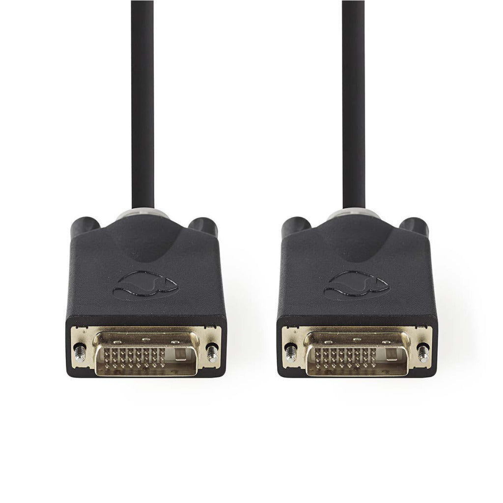 Nedis CCBP32000AT20 DVI-Kabel DVI-D 24+1-Pins Männlich DVI-D 24+1-Pin-Mann 2,0 m Anthrazit