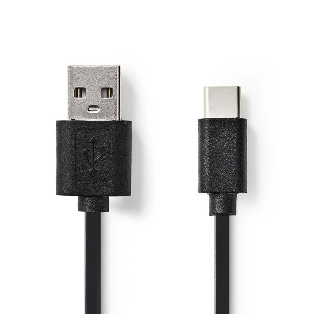 Nedis CCGP60600BK01 USB 2.0 Kabel-C-Male A männlich 0,1 m schwarz