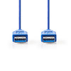 Nedis CCGP61000BU20 USB 3.0 Kabel A männlich ein männliches 2,0 m blau