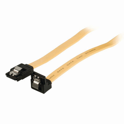 Nedis CCGP73255ye05 Datenkabel SATA 6 GB S SATA 7-polige Frau mit Verriegelung SATA 7-polige Frau 90 Grad; Verletzt mit einem Schloss 0,5 m gelb
