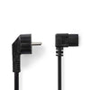 Nedis CEGP10020BK100 FOOD CABLE SCHUSTUKO MALE HAAKS IEC-320-C13 Uhr 10 m Schwarz