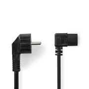 Nedis CEGP10020BK100 FOOD CABLE SCHUSTUKO MALE HAAKS IEC-320-C13 Uhr 10 m Schwarz - afbeelding 2