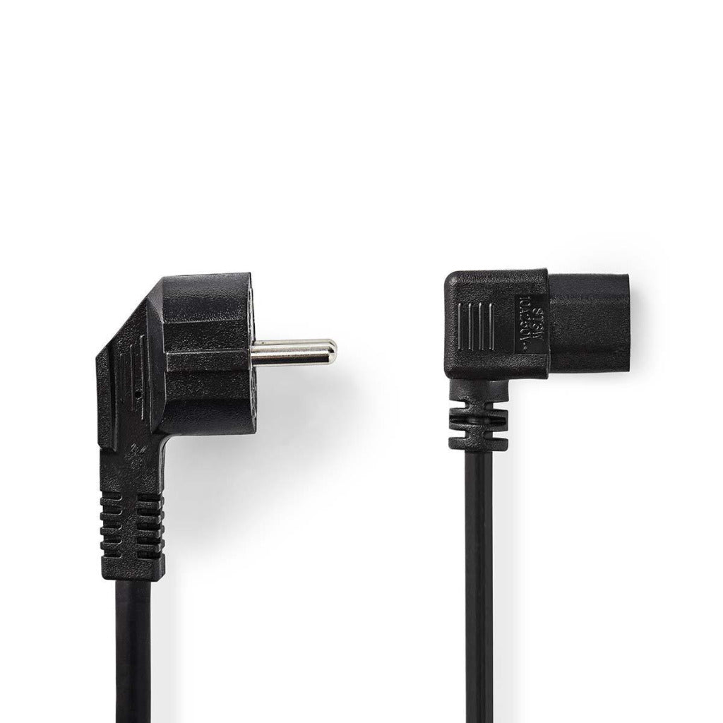 Nedis CEGP10020BK100 FOOD CABLE SCHUSTUKO MALE HAAKS IEC-320-C13 Uhr 10 m Schwarz