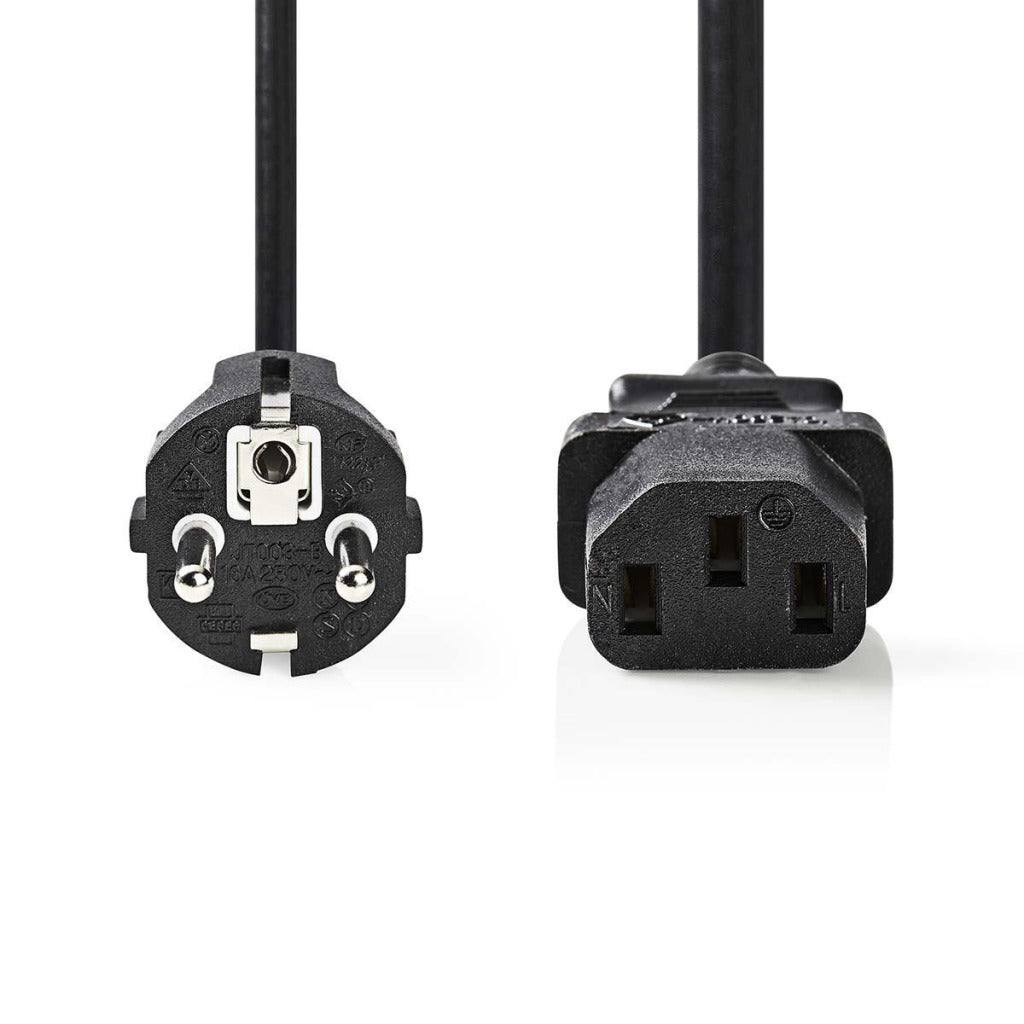 Nedis CEGP10030BK50 Stromkabel Schuko-Stecker – IEC-320-C13 5,0 m schwarz