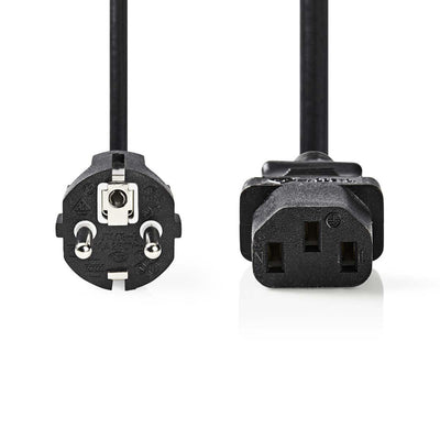 Nedis CEGP10030BK50 Stromkabel Schuko-Stecker – IEC-320-C13 5,0 m schwarz