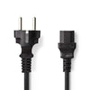 Nedis CEGP10030BK50 Stromkabel Schuko-Stecker – IEC-320-C13 5,0 m schwarz