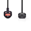 Nedis CEGP11100BK20 Food Chance Stock Tegar G (VK) IEC-320-C13 2,0 m Schwarz
