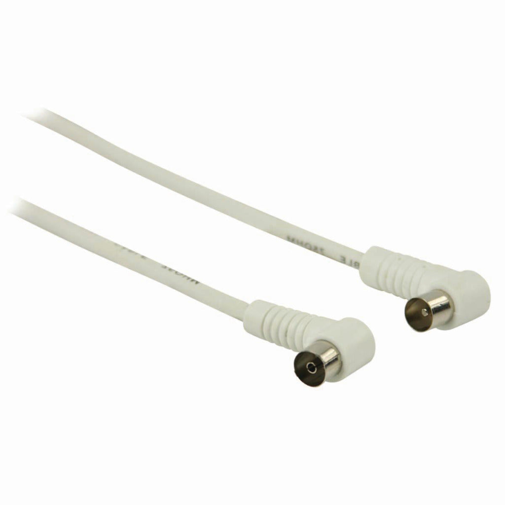 Nedis CSGP40100WT30 Coax Cable 90 dB IEC (Koax) Männlicher Haaks IEC (Koax) Weibliche Verschleiß von 3,0 m Weiß