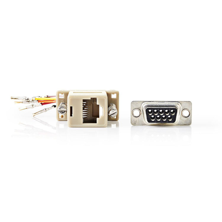 Nedis CCGP52820IV D-Sub-Adapter D-Sub 9-Pins weiblich RJ45 (8p8c) Weibliches Elfenbein