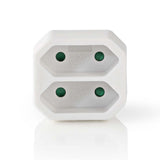 Nedis PSSPL200C1WT StractActSPlitter 2-Wege Eurostopcontact White - afbeelding 2