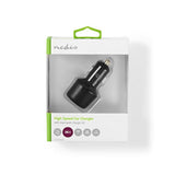 Nedis CCQC600ABK CAR Ladegerät 3.0 A 2x USB (QC 3.0) Schwarz - afbeelding 5