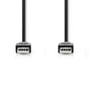 Nedis CCGT60000BK10 Kabel USB 2.0 A männlich ein männliches 1,0 m schwarz