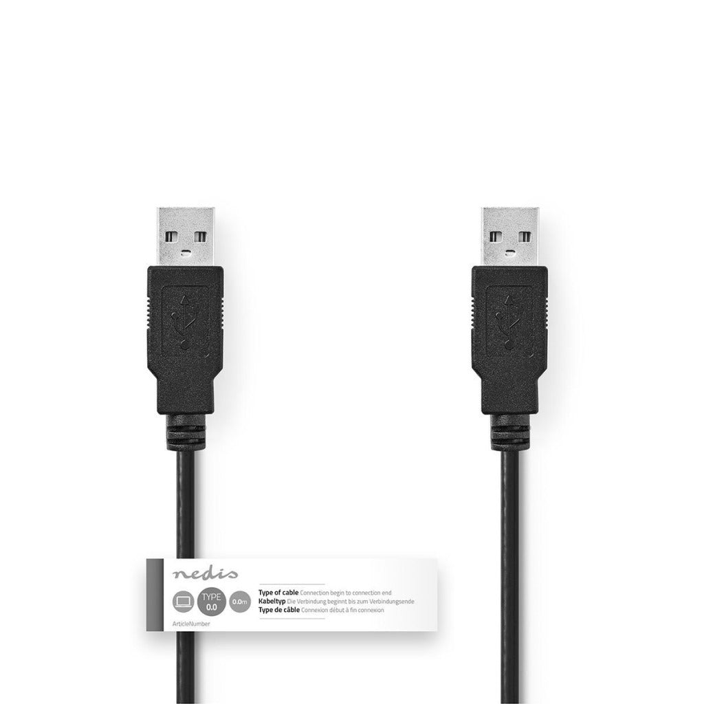 Nedis CCGT60000BK10 Kabel USB 2.0 A männlich ein männliches 1,0 m schwarz