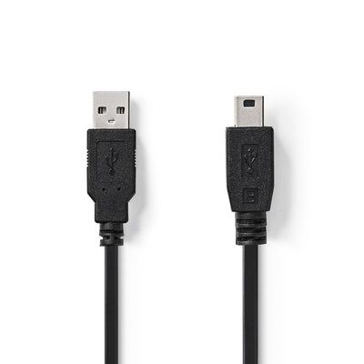 Nedis CCGT60300BK10 Kabel USB 2.0 A männlicher Mini 5-Pins männlich 1,0 m schwarz