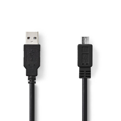 Nedis CCGT60500BK20 Kabel USB 2.0 a micale b männlich 2,0 m schwarz