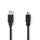 Nedis CCGT60500BK20 Kabel USB 2.0 a micale b männlich 2,0 m schwarz