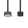 Nedis CCGT60500BK20 Kabel USB 2.0 a micale b männlich 2,0 m schwarz