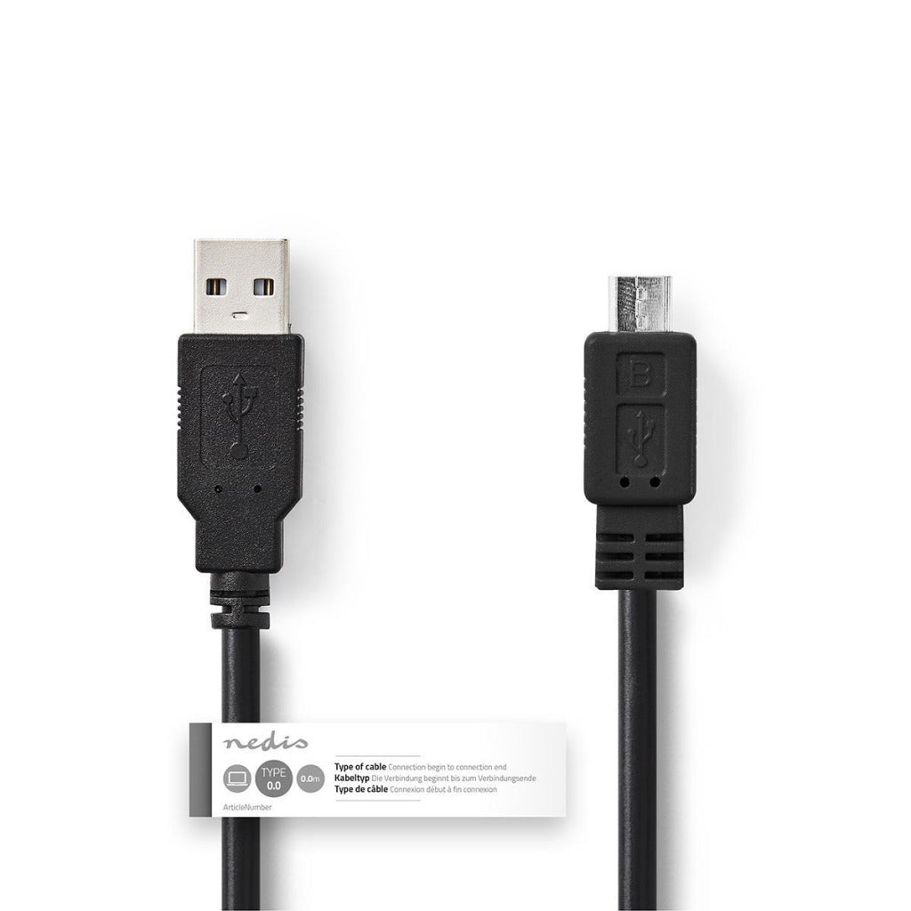 Nedis CCGT60500BK20 Kabel USB 2.0 a micale b männlich 2,0 m schwarz