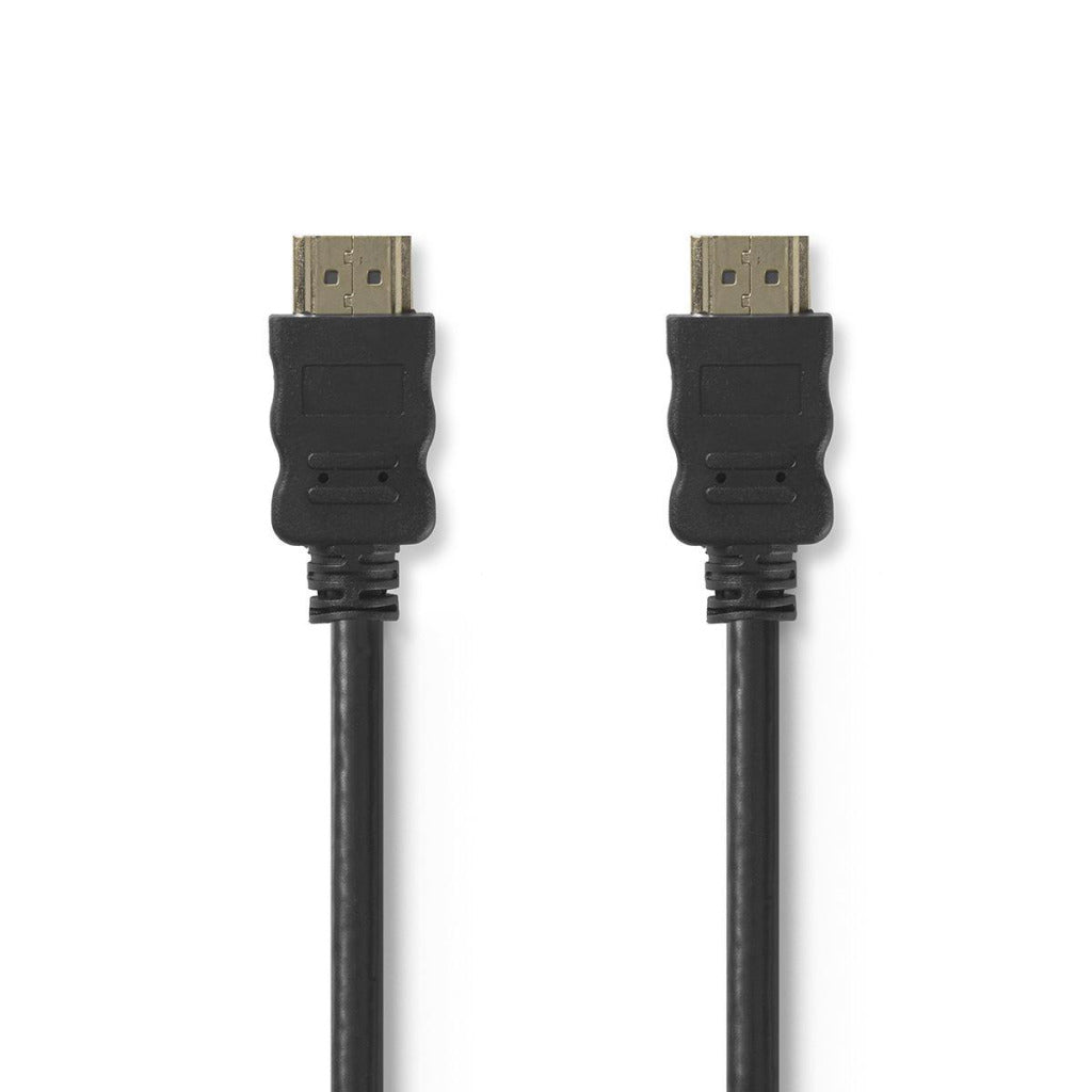 Nedis CVGT34000BK20 Hochgeschwindigkeit HDMI -Kabel mit Ethernet -HDMI -Stecker HDMI -Stecker 2,0 m schwarz