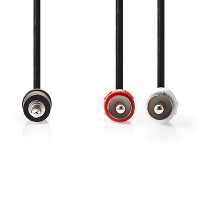 Nedis CAGT22200BK15 Stereo -Audiokabel 3,5 mm männlich 2x RCA Männlich 1,5 m Schwarz