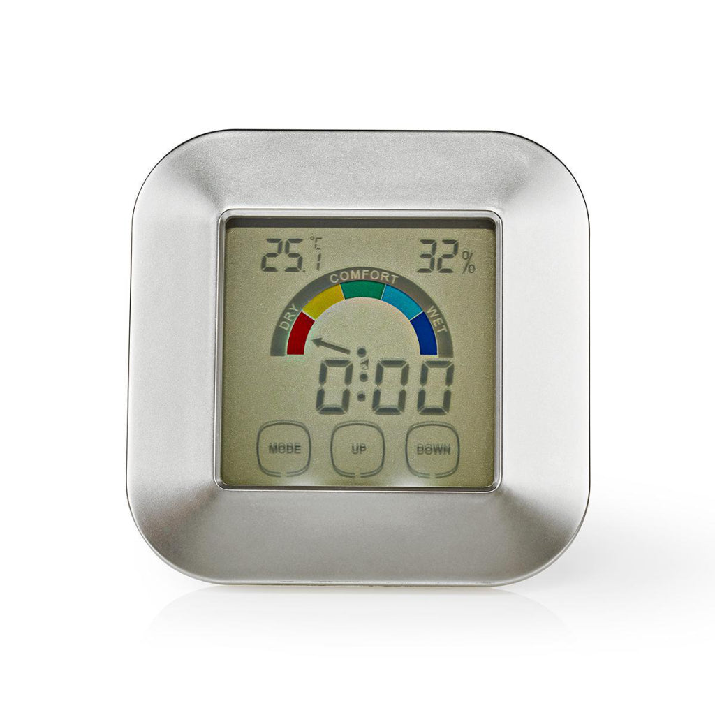 Nedis KATR105SI Hygrometer Temperaturmesser Taste-Screen